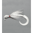 Pucci Bucktail Flash Striper Jig, 1/2 oz White/White/White, PFJ12-W/W/W