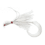 Pucci Bucktail Flash Striper Jig, 1 oz, White/White/White, PFJ-1-WWW
