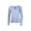Purnell Purl Stitch Long Sleeve Tee - Womens, Ice Blue, Medium, 10203587-432-M
