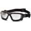 Pyramex I-Force Safety Glasses, Black Frame &amp; Clear Anti-Fog Lens SB7010SDT