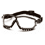 Pyramex V2G Safety Glasses w/Clear H2MAX Anti-Fog Lens, Black, GB1810STM
