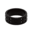 QALO Womens Perforated Silicone Ring, Black