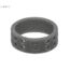 QALO Womens Perforated Silicone Ring, Smoke Gray