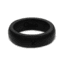 QALO Womens Silicone Ring, Black