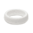 QALO Womens Silicone Ring, White