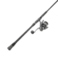 Quantum Benchmark Spinning Reel and Rod Combo, 9ft, 2-PC, Med-Heavy, Moderate-Fast Rod, Graphite Composite Blank, SZ 6000 Reel, 5+1 Bearings, 5.6-1 Ratio, Silver/Blue, BK6000902MH1530.P2
