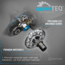 Quantum Benchmark Spinning Reel, SZ 2500 Reel, 5+1 Bearings, 6.2-1 Ratio, Aluminum Frame, SEALOQ 6 Protection, GEARTEQ Machined Gears, CFX200 Carbon Fiber Xtreme Drag, Silver/Blue, BK2500.B2