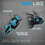 Quantum Benchmark Spinning Reel, SZ 2500 Reel, 5+1 Bearings, 6.2-1 Ratio, Aluminum Frame, SEALOQ 6 Protection, GEARTEQ Machined Gears, CFX200 Carbon Fiber Xtreme Drag, Silver/Blue, BK2500.B2