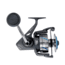 Quantum Benchmark Spinning Reel and Rod Combo, 7ft, 1-PC, Heavy, Moderate-Fast Rod, Graphite Composite Blank, SZ 8000 Reel, 5+1 Bearings, 4.7-1 Ratio, Silver/Blue, BK8000701H1530.P2