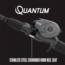 Quantum Invade Baitcast Reel, 6.1-1, 4+1, Left Hand, Dark Gray, INV101S.BX3