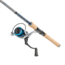 Quantum Strive Spinning Reel and Rod Combo, 7ft, 1-PC, Light, Fast Rod, Graphite Composite Blank, SZ 2500 Reel, 4+1 Bearings, 6.2-1 Ratio, Silver/Blue, SV2500701L612.P2