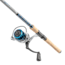 Quantum Strive Spinning Reel and Rod Combo, 7ft, 1-PC, Medium-Light, Fast Rod, Graphite Composite Blank, SZ 3000 Reel, 4+1 Bearings, 6.2-1 Ratio, Silver/Blue, SV3000701ML815.P2