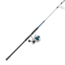 Quantum Strive Spinning Reel and Rod Combo, 10ft, 2-PC, Heavy, Moderate-Fast Rod, Graphite Composite Blank, SZ 8000 Reel, 4+1 Bearings, 4.7-1 Ratio, Silver/Blue, SV8000102H2040.P2