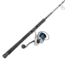 Quantum Strive Spinning Reel and Rod Combo, 7ft, 1-PC, Heavy, Moderate-Fast Rod, Graphite Composite Blank, SZ 8000 Reel, 4+1 Bearings, 4.7-1 Ratio, Silver/Blue, SV8000701H1530.P2