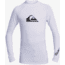 Quiksilver All Time Long Sleeve UPF 50 Rashguard Tee - Boys, White, Large/14, EQBWR03128-WBB0-L/14
