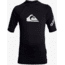 Quiksilver All Time Short Sleeve UPF 50 Rashguard Tee - Boys, Black, Large/14, EQBWR03121-KVJ0-L/14