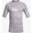 Quiksilver All Time Short Sleeve UPF 50 Rashguard Tee - Boys, Sleet Heather, Medium/12, EQBWR03121-SZPH-M/12