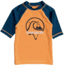 Quiksilver Bubble Dreams Short Sleeve UPF 50 Rashguard Tee - Boys, Nectarine, 2, EQKWR03079-NJG0-2