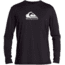 Quiksilver Solid Streak Long Sleeve UPF 50 Surf Tee - Mens, Black, Medium, EQYWR03247-KVJ0-M