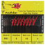 R&amp;R Tackle Sabiki Rig with Gold Hooks, 10lb, 5lb, Red Pilchard/Menhaden with Red Head, 6, 8 Pack, RR-6