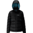 Rab Ascent Jacket - Women's, Black/ Seaglass, Extra Small, QDE-61-BL-08