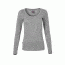 Rab Crimp Long Sleeve Tee - Women's, Grey Marl, Medium, QBU-62-GM-12