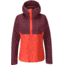 Rab Downpour Eco Jacket - Womens, Deep Heather/Red Grapefruit, 8, QWG-83-DER-08