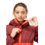 Rab Downpour Eco Jacket - Womens, Deep Heather/Red Grapefruit, Medium, QWG-83-DER-12