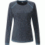 Rab Interval Long Sleeve Tee - Women's, Ebony, Extra Small, QBU-41-EB-08