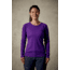 Rab Interval Long Sleeve Tee - Womens, Nightshade, 8, QBU-41-NI-08