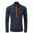 Rab Interval Long Sleeve Zip Tee - Men's, Ebony, Extra Large, QBT-77-EB-XL