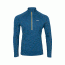 Rab Interval Long Sleeve Zip Tee - Men's, Ink, Large, QBT-77-IK-L