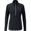 Rab Interval Long Sleeve Zip Tee - Women's-Ebony-12
