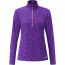 Demo, Rab Interval Long Sleeve Zip Tee - Women's, Nightshade, Small, QBT-78-NI-10