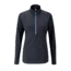 Rab Interval Long Sleeve Zip Tee - Womens, Ebony, 16, QBT-78-EB-16