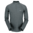 DEMO, Rab Mens MeCo 140 Long Sleeve Zip Tee, Smoke, Large, QBT-44-SM-L-DEMO