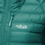 Rab Microlight Alpine Long Jacket - Women's, Atlantis/Cascade, Medium, QDA-93-AT-12
