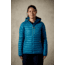 Rab Microlight Alpine Long Jacket - Women's, Blazon/ Seaglass, 16, QDA-79-BZ-16