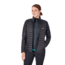 Rab Microlight Jacket - Womens, Black/Seaglass, 12, QDA-95-BL-12
