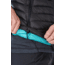 Rab Microlight Vest - Womens, Black/Seaglass, 14, QDA-97-BL-14