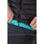 Rab Microlight Vest - Womens, Black/Seaglass, Extra Large, QDA-97-BL-16