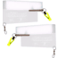 Rainbow Original Clearboard Ultra-Light Planer Board, 1 Pair of Planer Boards 4.5"x9" in peggable box, OCB-9