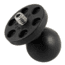 Ram Mounts RAM 1in Diameter Ball with 1/4in-20 Stud for Mounting Cameras, Black 84123.01.100