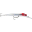 Rapala Husky Magnum Trolling Stickbait, Floating 6-1/4", 2-3/8 oz, 25 Ft, #4/0 Hooks, Red Ghost, HMAG25RH