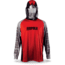 Rapala Performance Hood with Neck Gaiter, Red Grey Black, Large, RPHNG20L