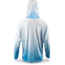 Rapala Performance Hood with Neck Gaiter, White Blue, Extra Large, RPHNG21XL