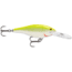 Rapala Shad Rap Crankbait 1 1/2in, 1/8 oz, Floating, Silver Fluorescent Chartreuse, SR04SFC