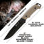 Reapr Brigade Fixed Blade Knife, 5in, 420 Stainless, Black Powdercoated, 11009