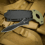 Reapr Push Dagger, 4in, 420 Stainless Steel, Spear Point Blade, Black / OD Green, 11042