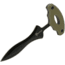 Reapr Push Dagger, 4in, 420 Stainless Steel, Spear Point Blade, Black / OD Green, 11042